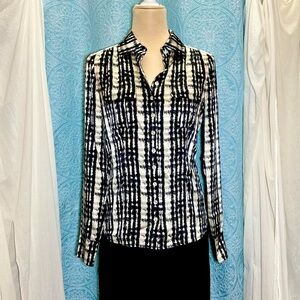 WORTH New York Silk Button Up Blouse Sz 6